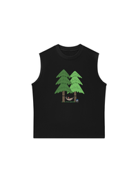 Áo Ba Lỗ Relaxed Fit Let_s Go Camping