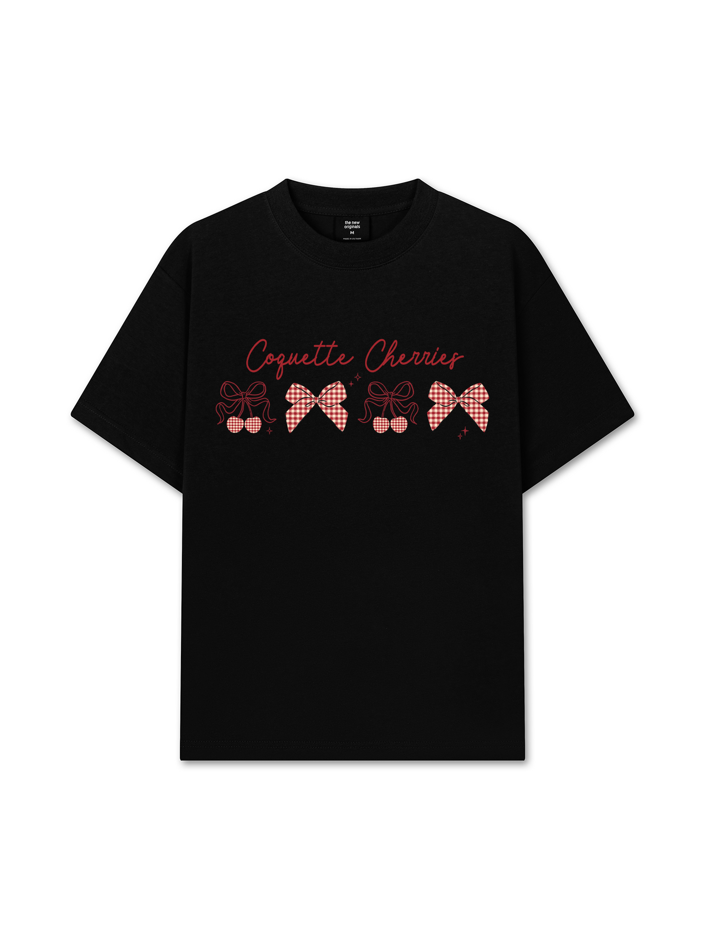 Áo Thun Relaxed Fit Daily Cuties Coquette Cherries