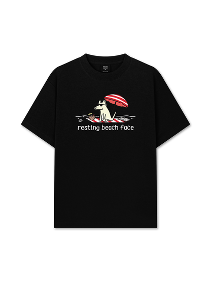 Áo Thun Relaxed Fit Go Outside Resting Beach Face