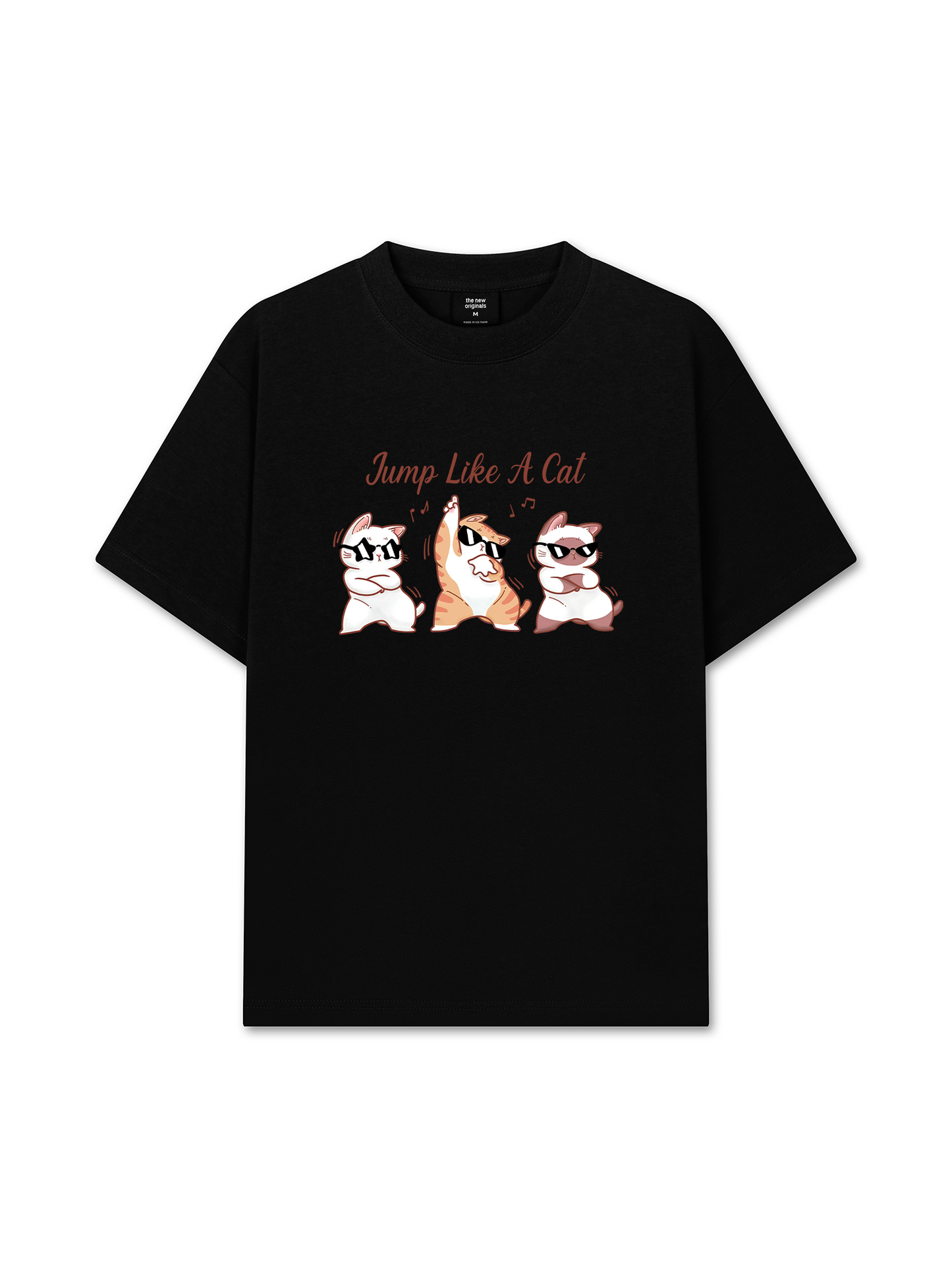 Áo Thun Relaxed Fit Animal Mood Jump Like A Cat