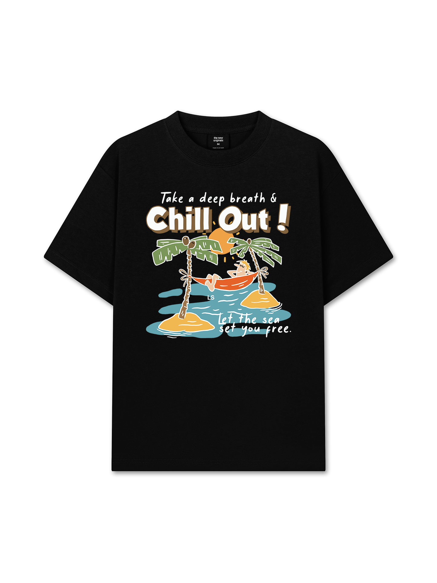 Áo Thun Relaxed Fit Summer Vibes Chill Out