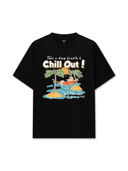 Áo Thun Relaxed Fit Summer Vibes Chill Out