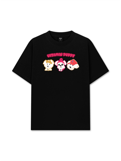 Áo Thun Relaxed Fit Animal Mood Viatmin Puppy