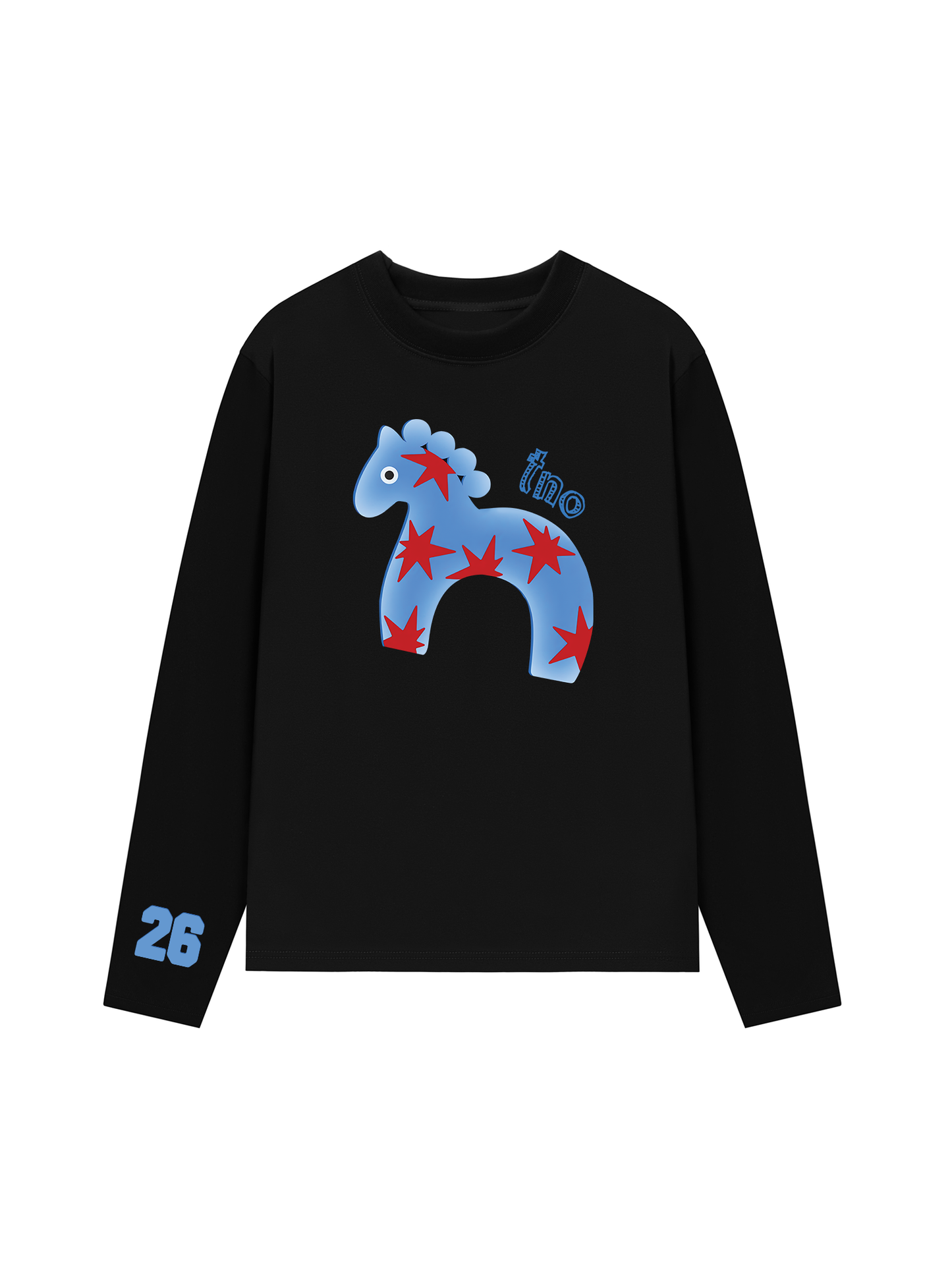 Áo Thun Dài Tay 26 - Blue Horse