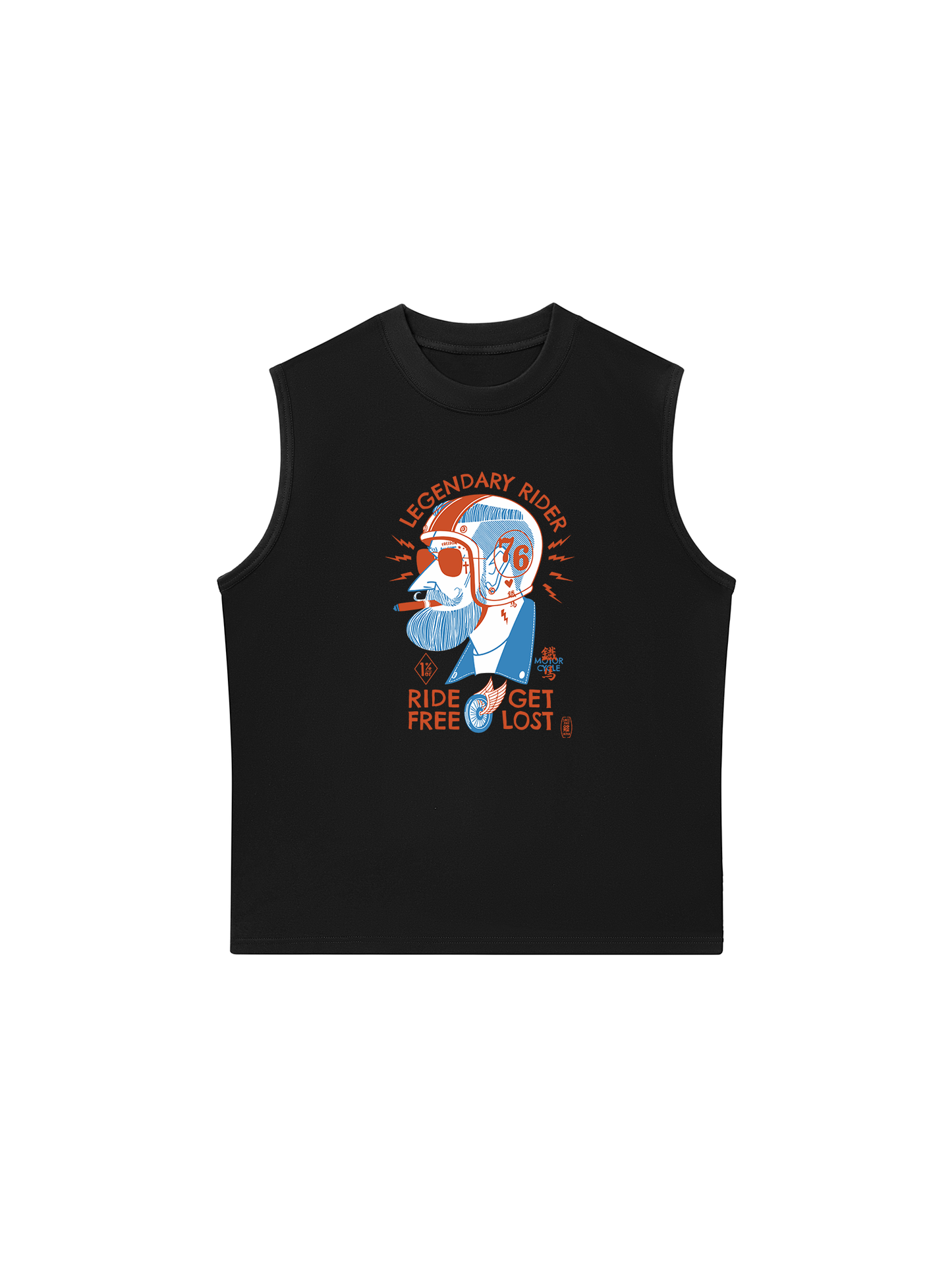 Áo Ba Lỗ Ralaxed Fit Ride Free Get Lost