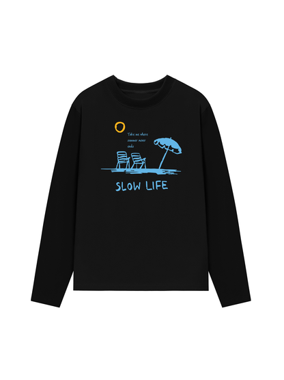Áo Thun Dài Tay Slow Life