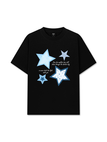 Áo Thun Relaxed Fit Daily Cuties Blue Star Mood