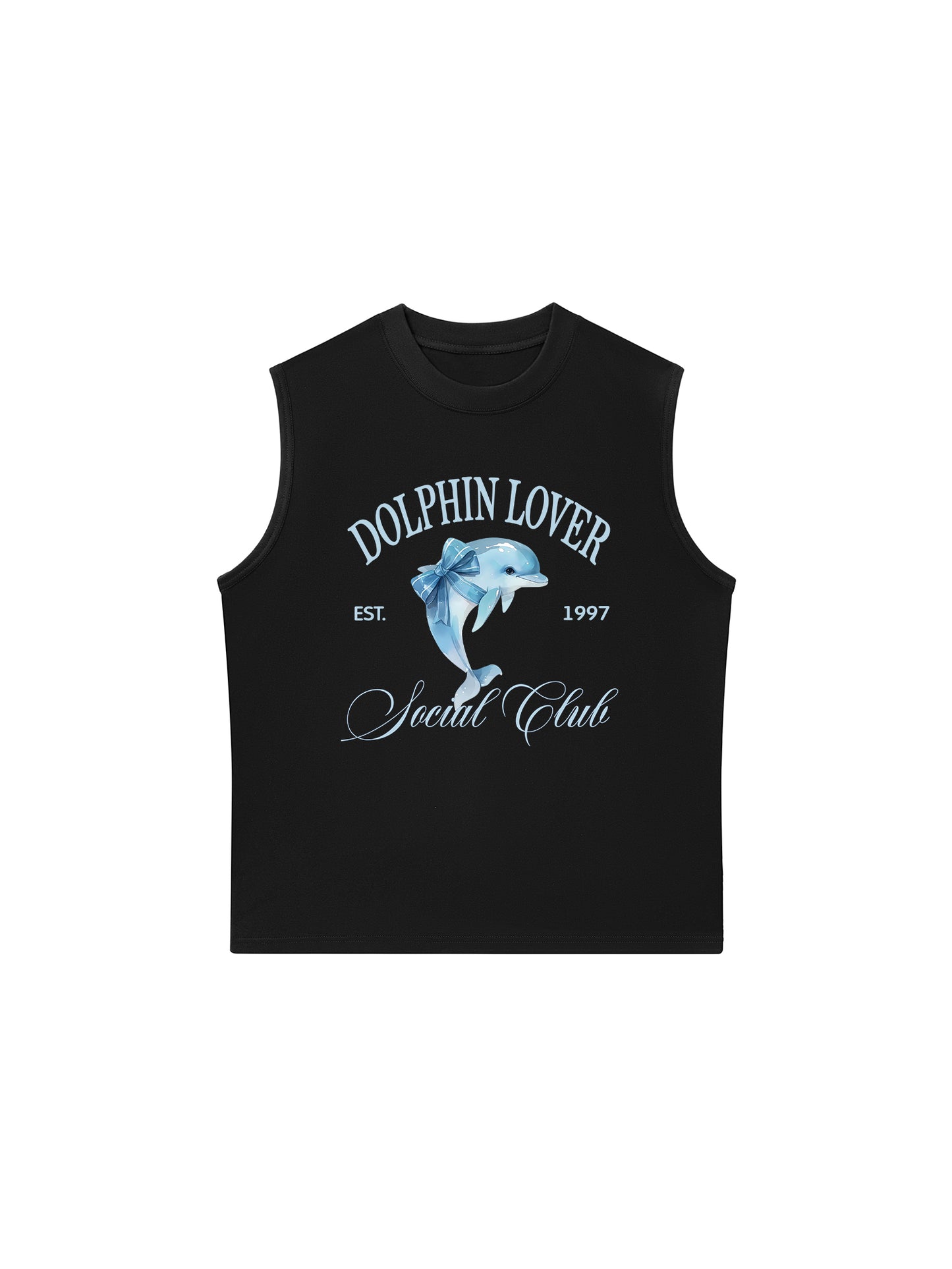 Áo Ba Lỗ Relaxed Fit Ocean Dolphin Lover
