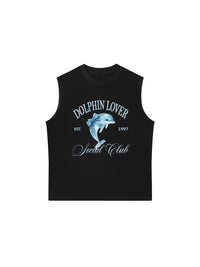 Áo Ba Lỗ Relaxed Fit Ocean Dolphin Lover