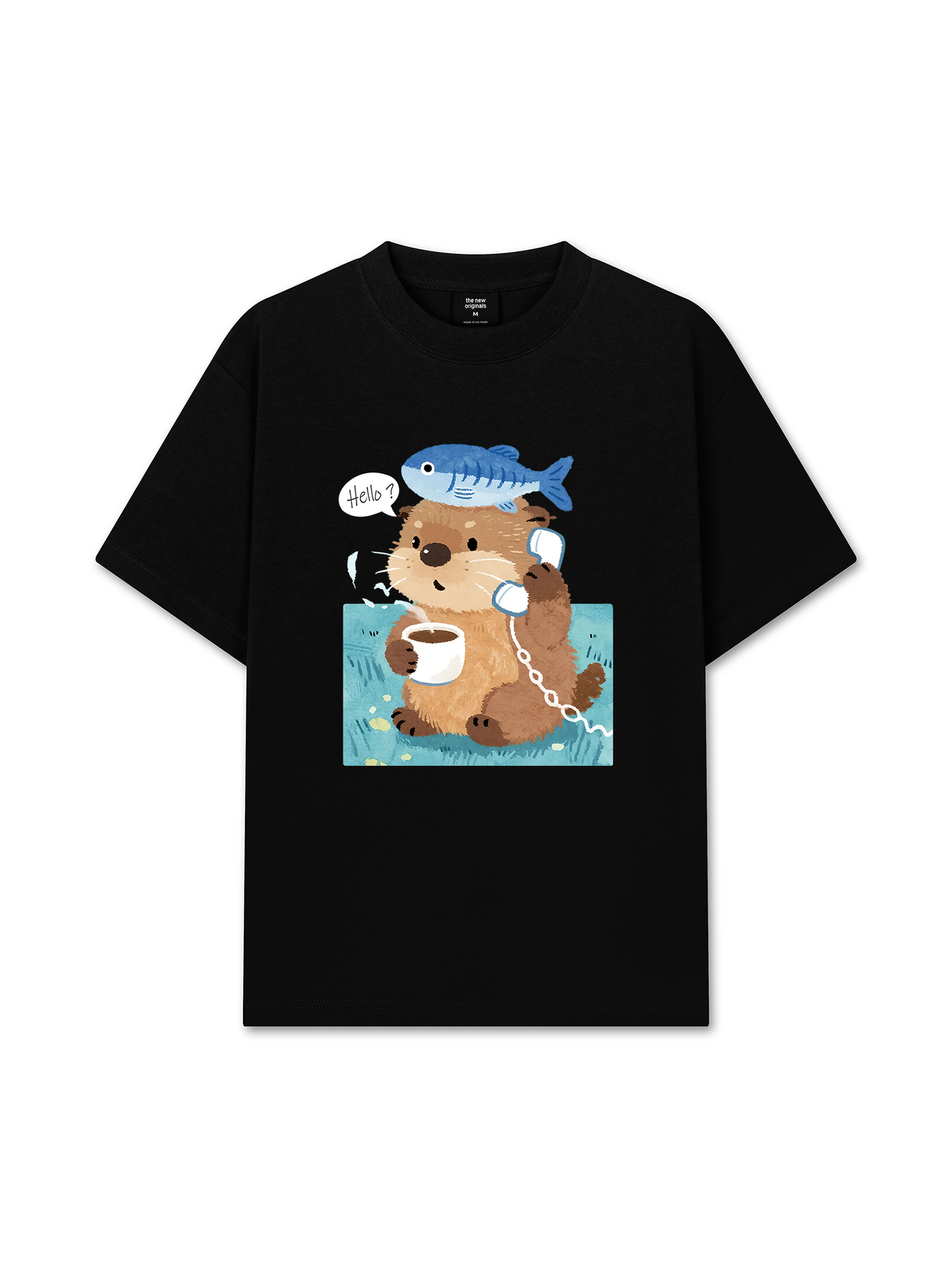 Áo Thun Relaxed Fit Daily Cuties Otter Answer The Phone