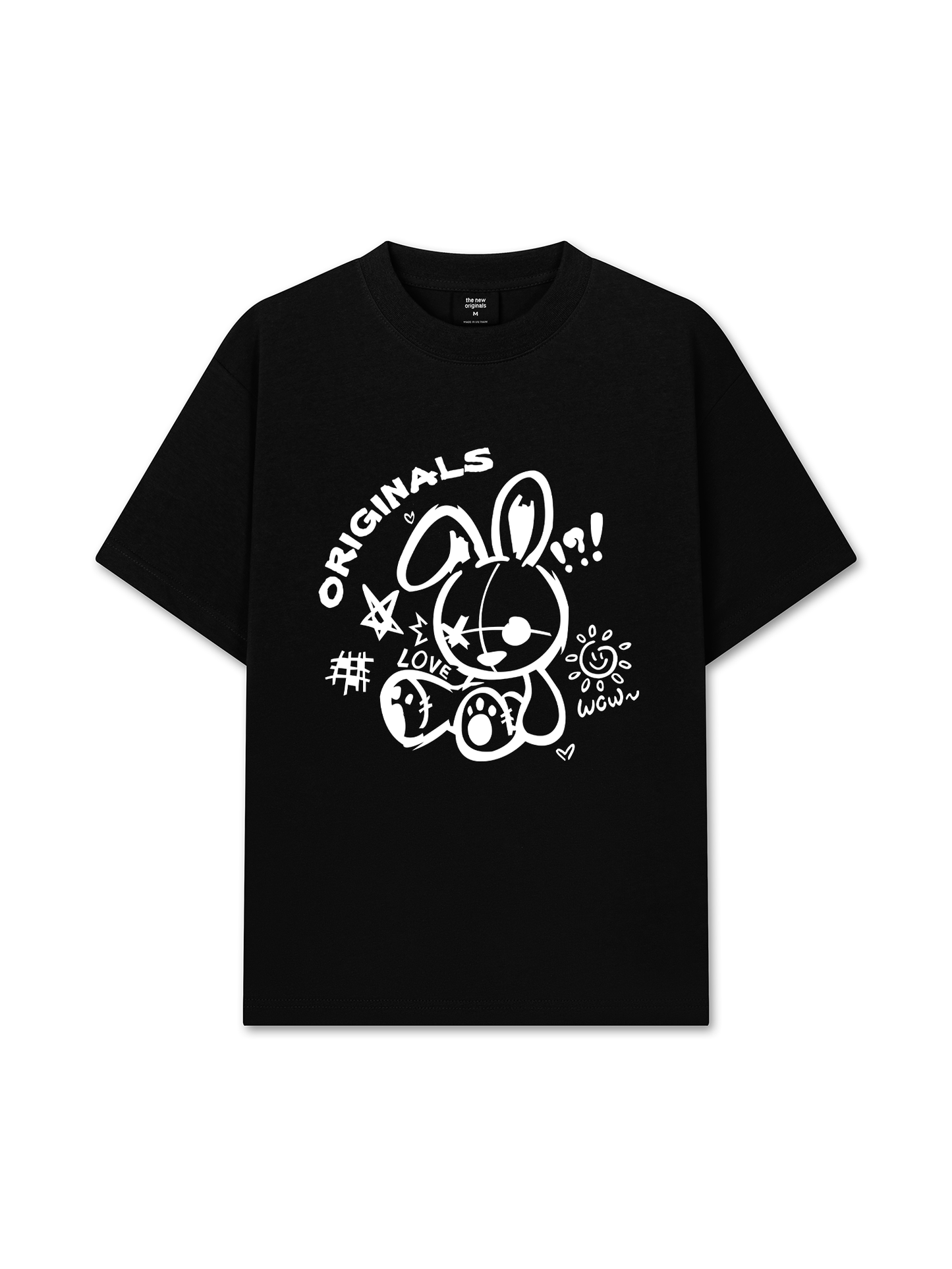 Áo Thun Relaxed Fit Black Rabbit