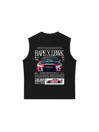 Áo Ba Lỗ Relaxed Fit CAR Bape X LBWK GT-R R35