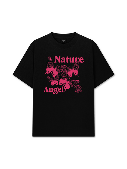 Áo Thun Relaxed Fit Pink Nature Angel