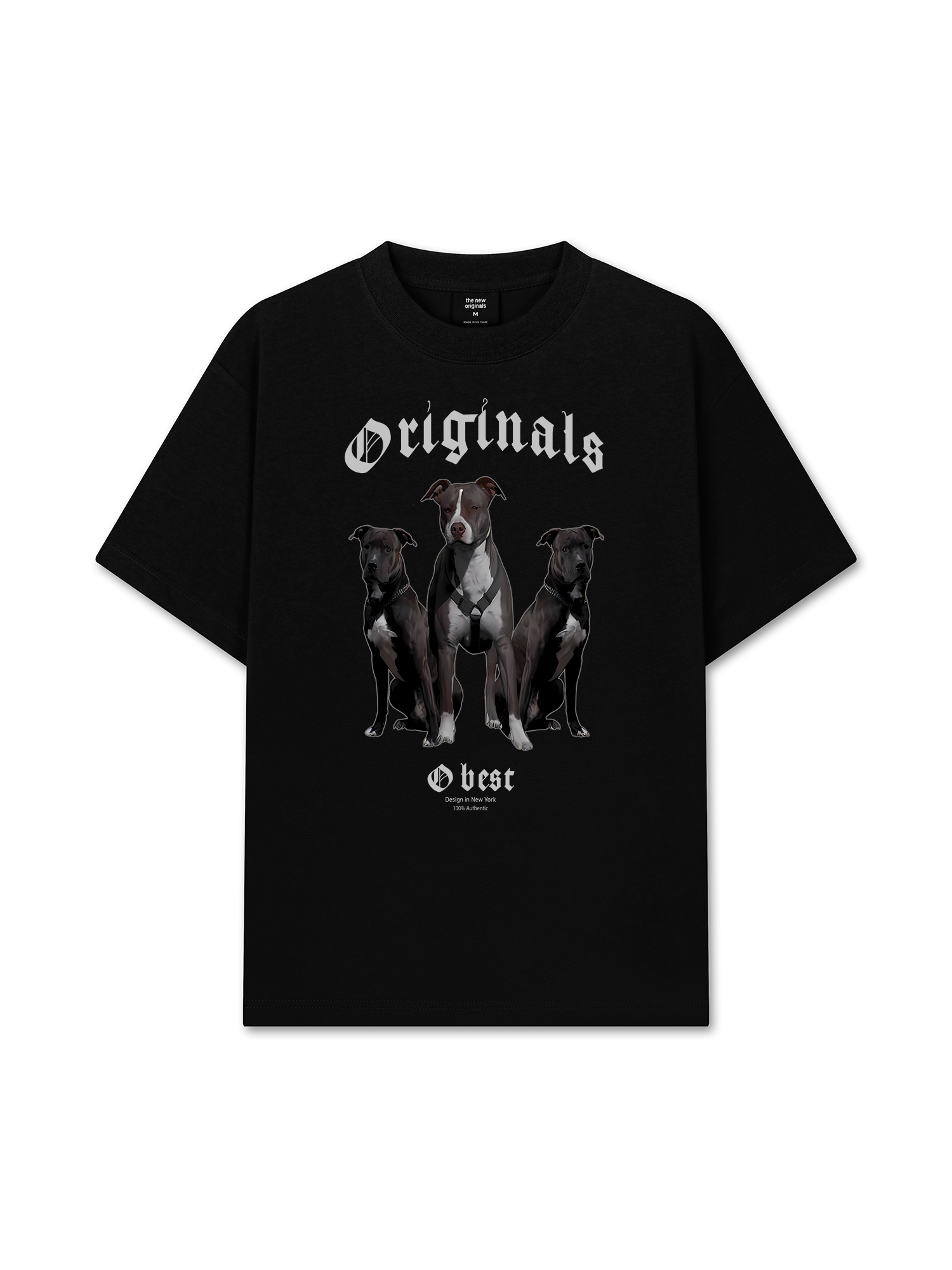 Áo Thun Relaxed Fit Animal Mood PitBull Dog