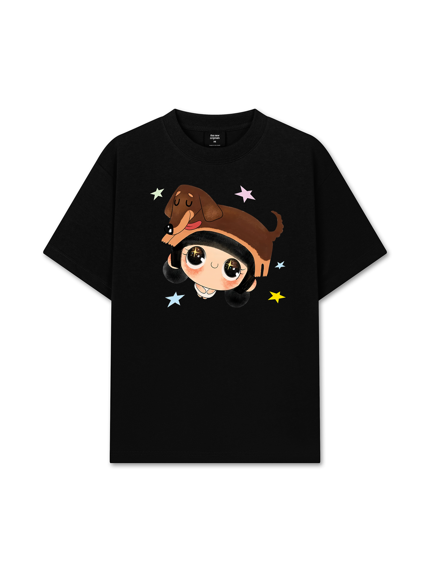 Áo Thun Relaxed Fit  Cute Girl With Dachshund