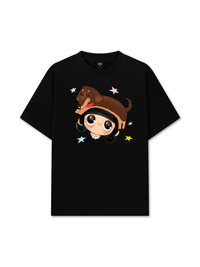 Áo Thun Relaxed Fit  Cute Girl With Dachshund