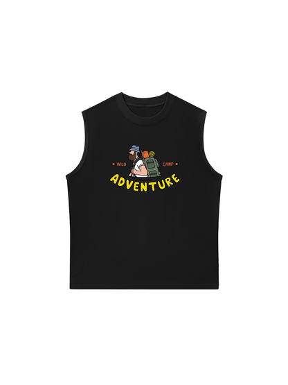 Áo Ba Lỗ Relaxed Fit Adventure Wild Camp