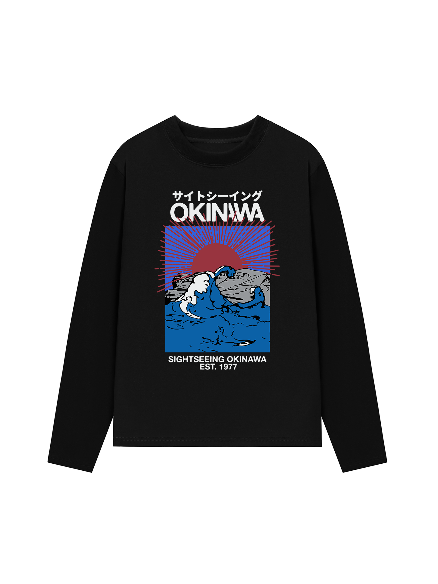 Áo Thun Dài Tay Great Wave Okinawa