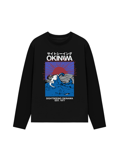 Áo Thun Dài Tay Great Wave Okinawa