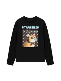 Áo Thun Dài Tay Vitamin Meow Blue Tiffany