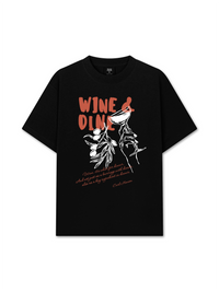 Áo Thun Relaxed Fit WINE & DINE