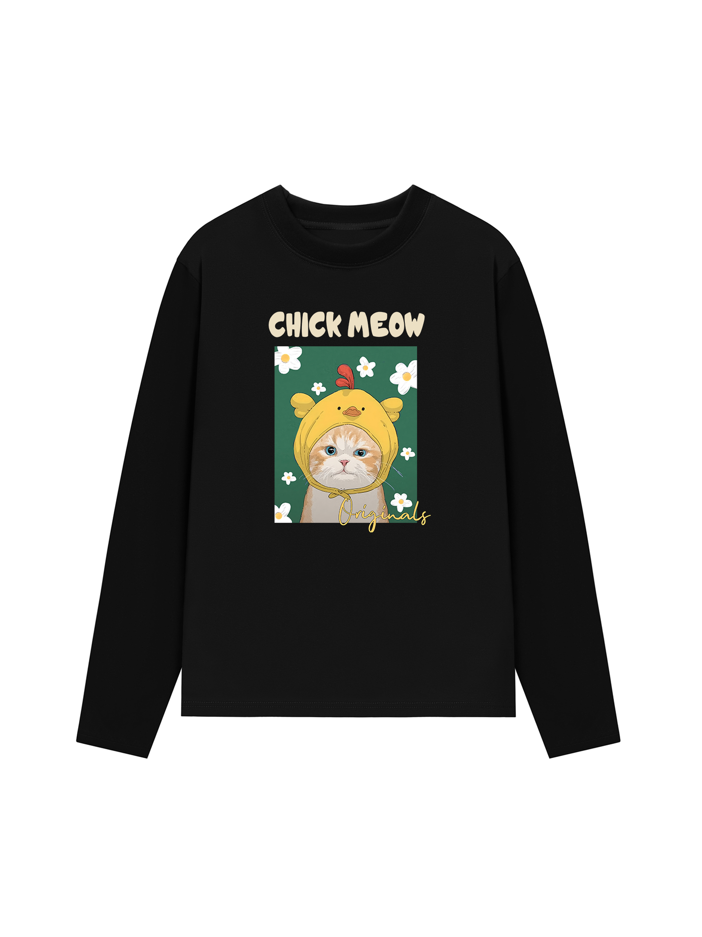 Áo Thun Dài Tay Chick Meow