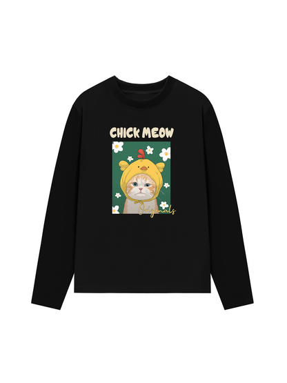 Áo Thun Dài Tay Chick Meow