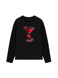 Áo Thun Dài Tay Seductive Night Cherry Goblet