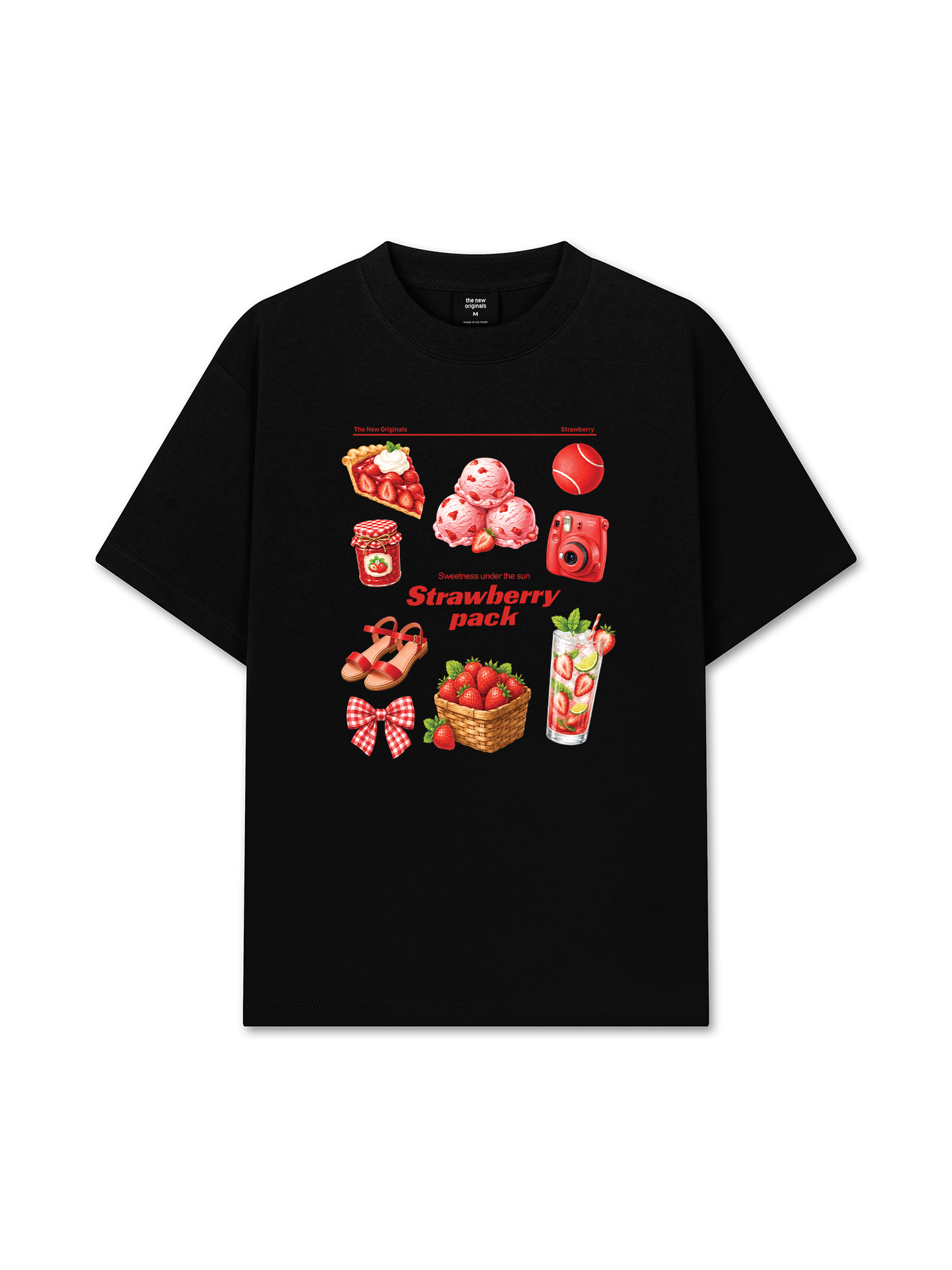 Áo Thun Relaxed Fit Strawberry Pack