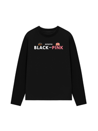 Áo Thun Dài Tay Sweet Pastry Black Pink Meow Meow Strawberry