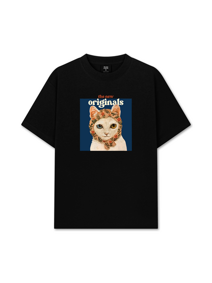 Áo Thun Relaxed Fit Flower Mad Cat