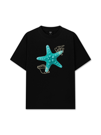 Áo Thun Relaxed Fit  Blue Tiffany Starfish
