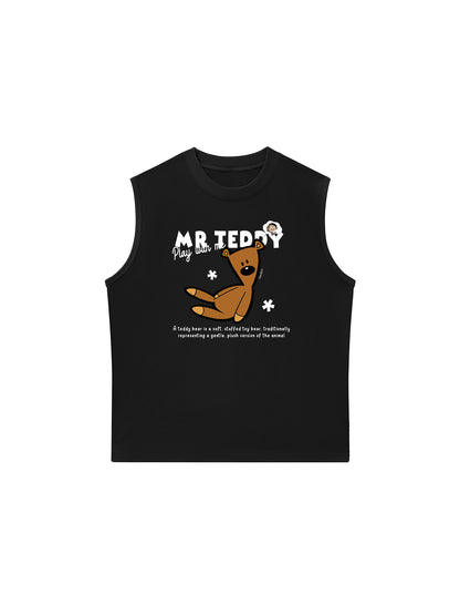 Áo Ba Lỗ Relaxed Fit Teddy Land Mr Teddy