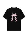 Áo Thun Relaxed Fit Cute Girl Pink Bow Bunny