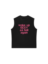 Áo Ba Lỗ Relaxed Fit Life Vibe Woke Up