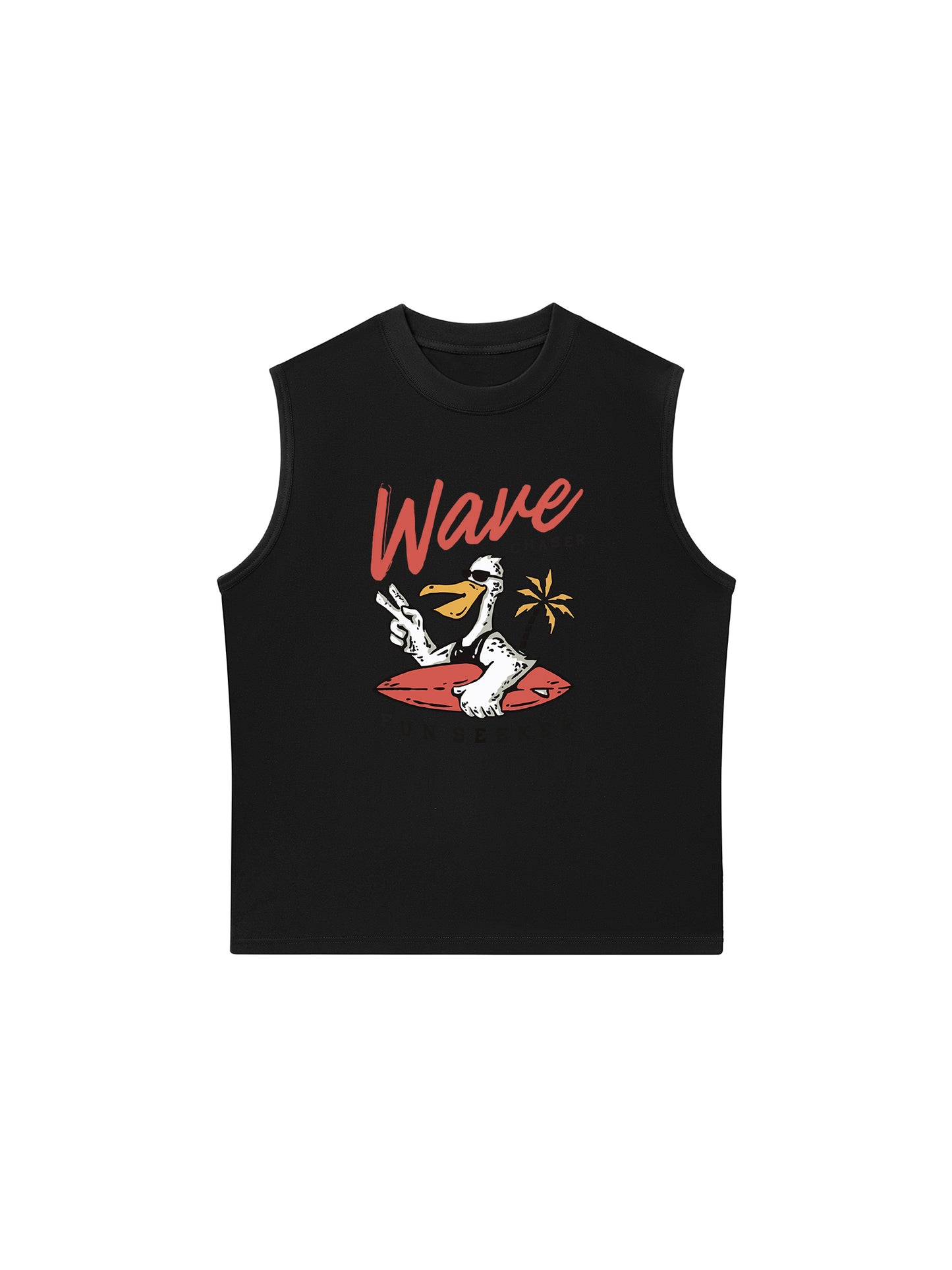Áo Ba Lỗ Relaxed Fit Ocean Duck Waves
