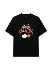 Áo Thun Relaxed Fit Daily Cuties Cherry Cat