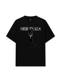 Áo Thun Relaxed Fit Animal Mood Black Cat
