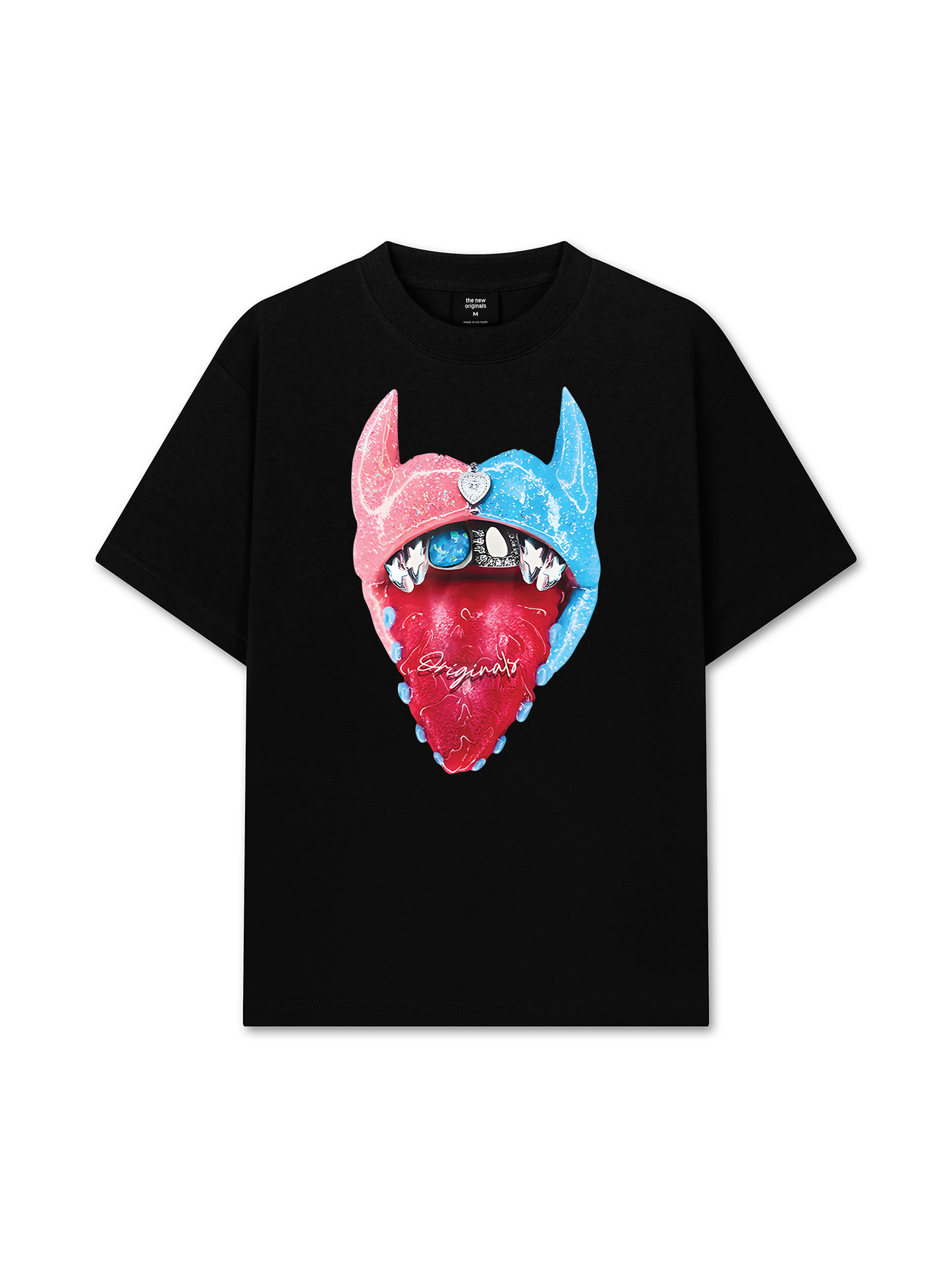 Áo Thun Relaxed Fit BOUNCE BACK© Two-Tone Devil Lip