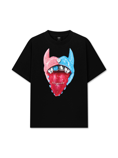 Áo Thun Relaxed Fit BOUNCE BACK© Two-Tone Devil Lip