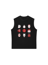 Áo Ba Lỗ Relaxed Fit Japan Spirit Mask
