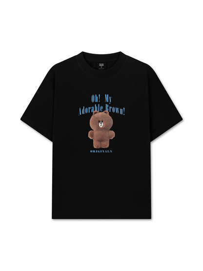 Áo Thun Relaxed Fit Teddy Land Oh My Brown