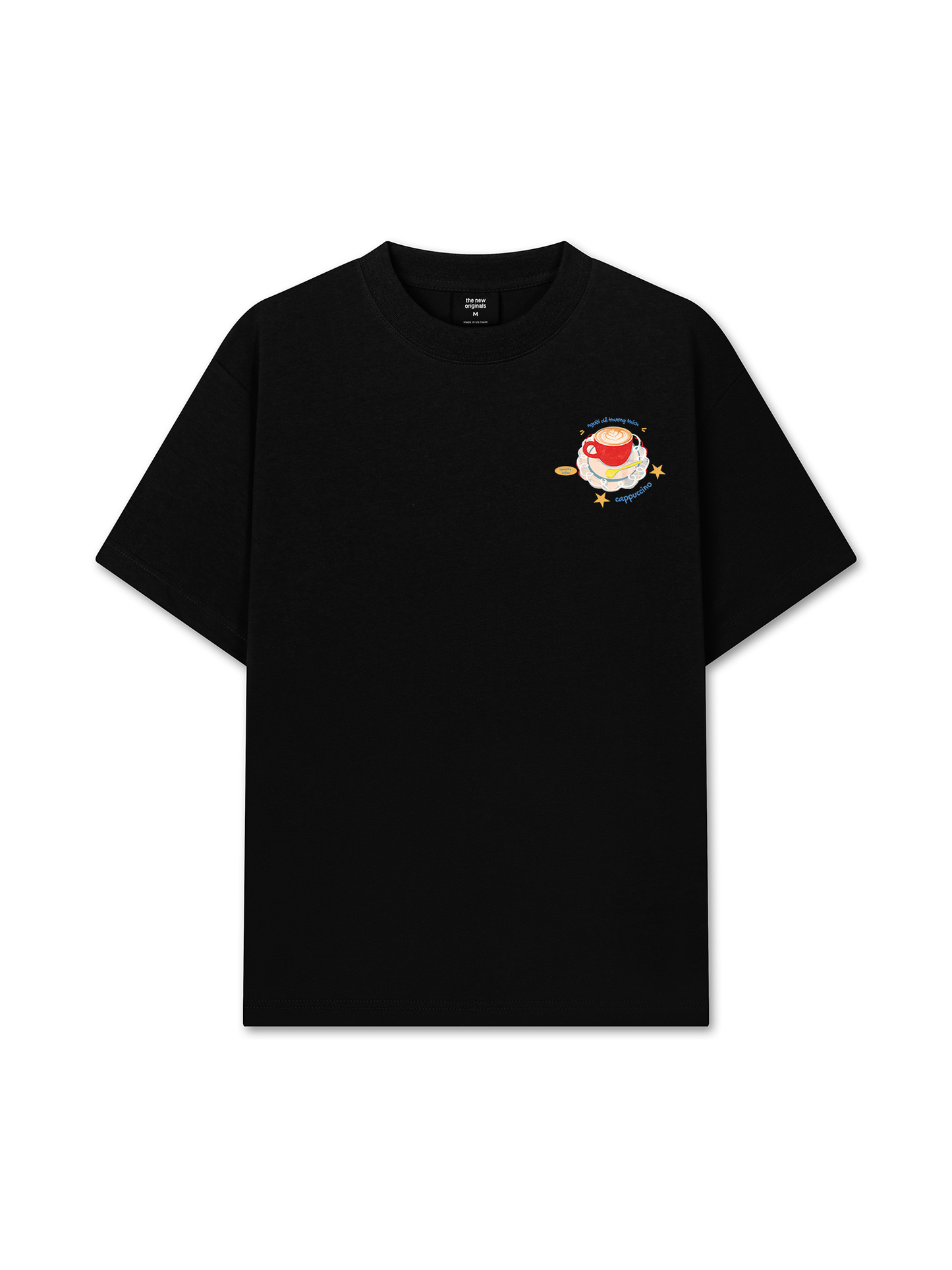 Áo Thun Relaxed Fit Người Dễ Thương Thích Cappuchino