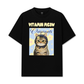 Áo Thun Relaxed Fit Cutie Vitamin Meow Yellow Flower