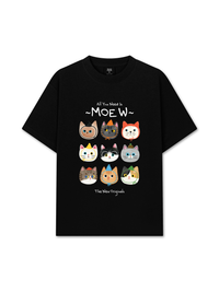 Áo Thun Relaxed Fit All You Need Is Moew
