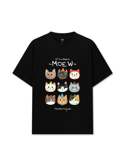Áo Thun Relaxed Fit All You Need Is Moew