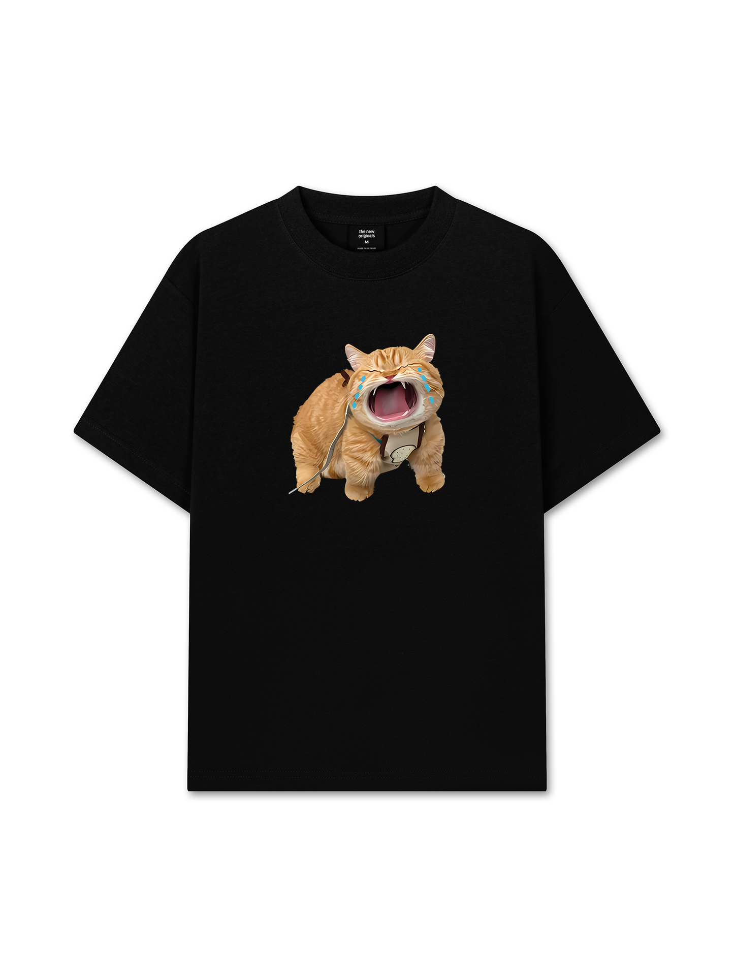 Áo Thun Relaxed Fit Animal Mood Funny Meow