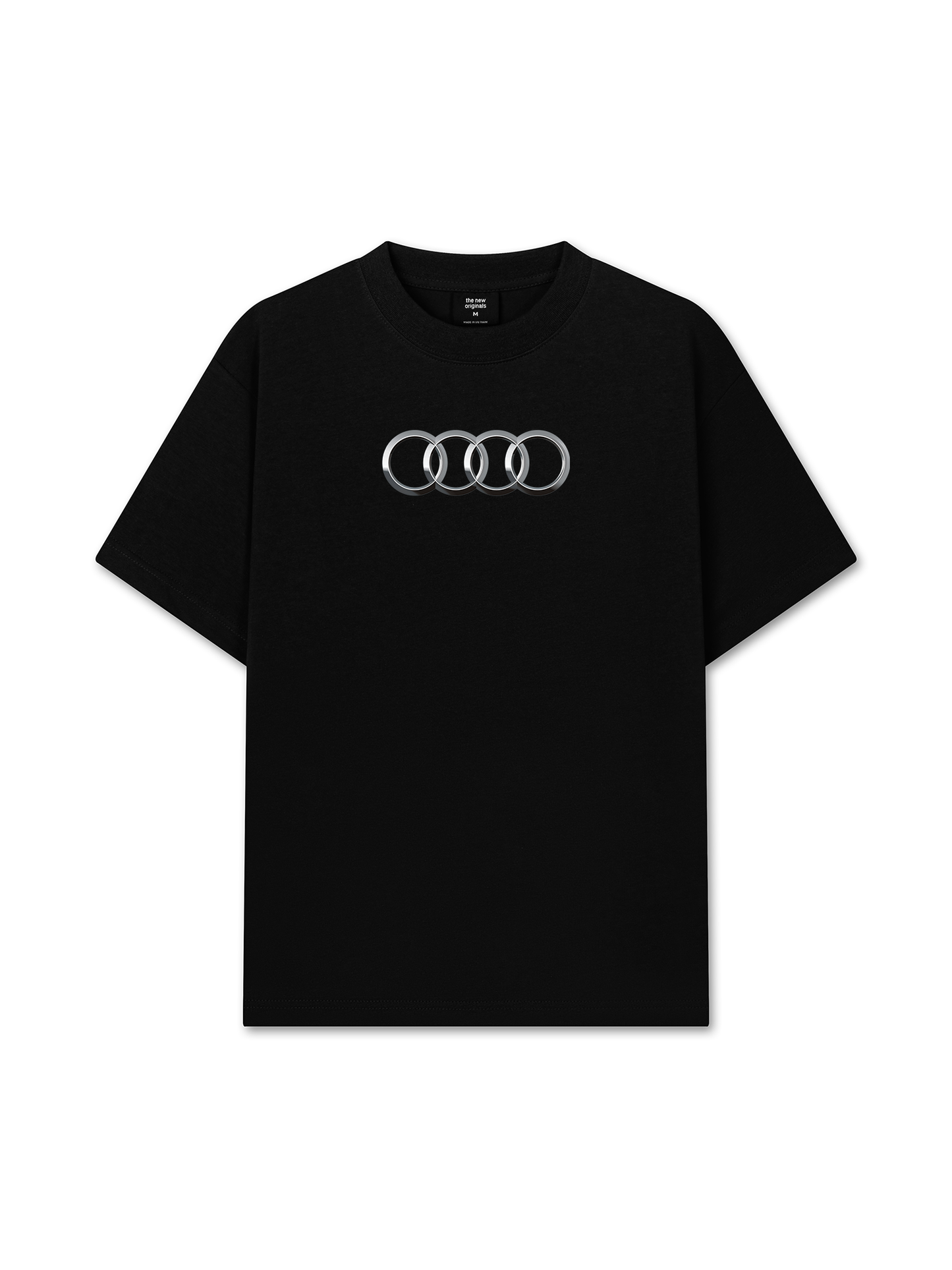 Áo Thun Relaxed Fit CAR AUDI Black & White