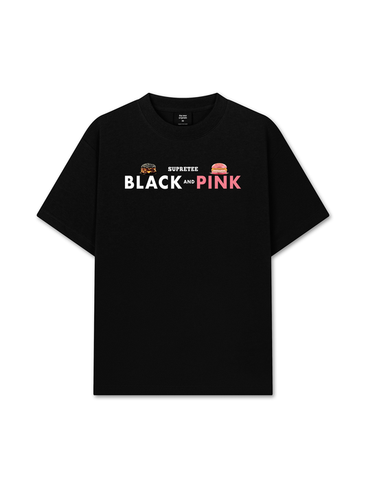 Áo Thun Relaxed Fit Sweet Pastry Black Pink