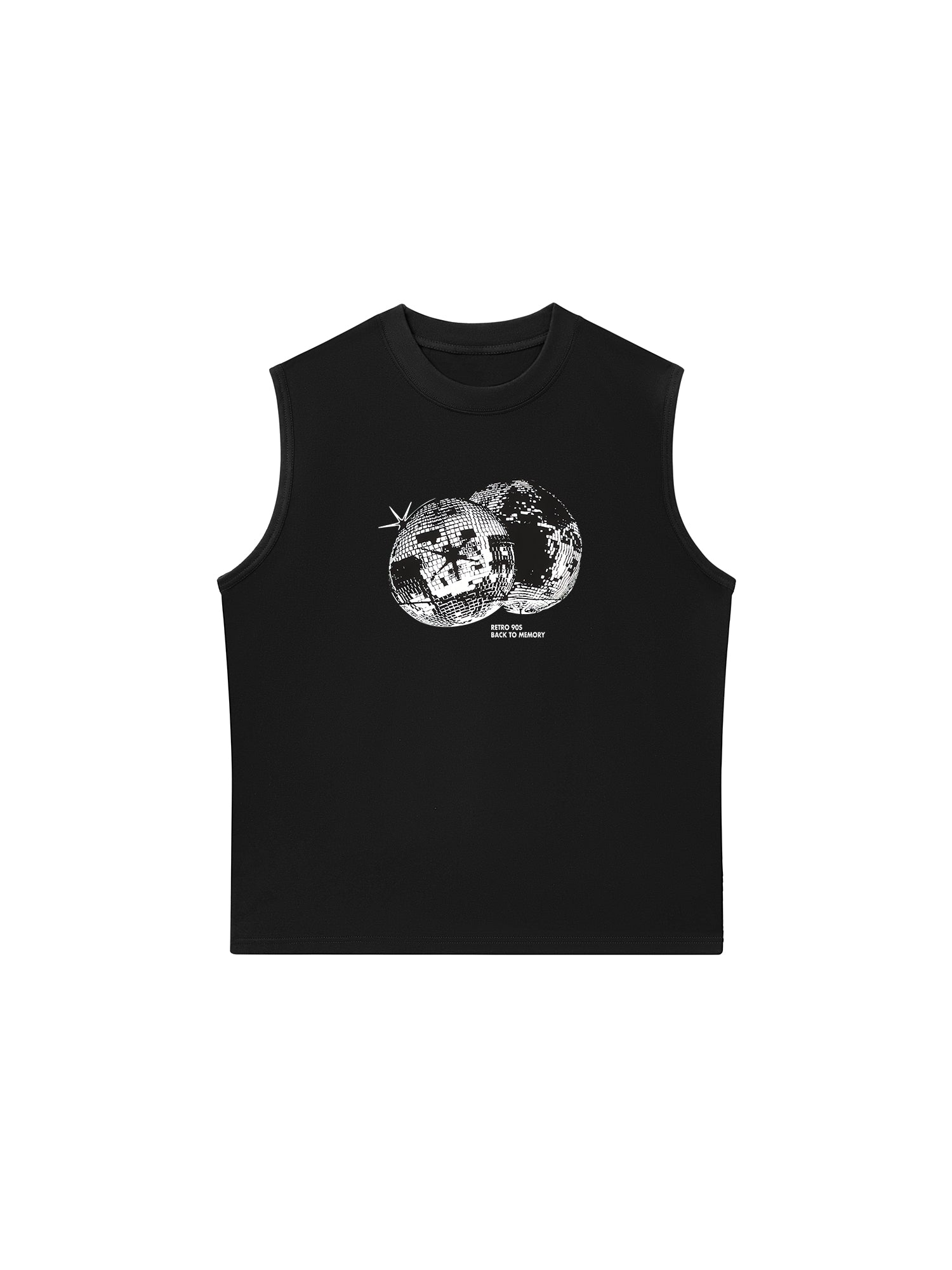 Áo Ba Lỗ Relaxed Fit Retro 90s Disco Ball